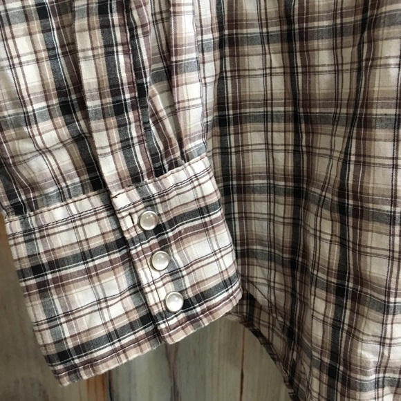 Men’s Wrangler Rancher Western Shirt Pearl Snap - Picture 8 of 8